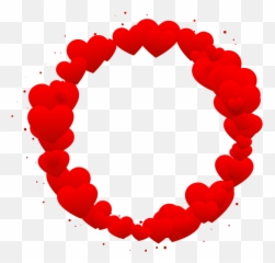Heart Border Clipart Png Image Free - Valentine Day Sticker Download Emoji,Emoji Borders