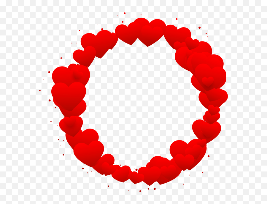 Heart Border Clipart Png Image Free - Valentine Day Sticker Download Emoji,Emoji Borders