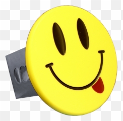 Au - TOMOTIVE GOLD Smiley Face with Tongue Yellow Trailer Hitch Plug Walmartcom Emoji
