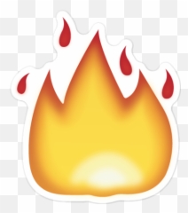 Flame Emoji Transparent Png Clipart Free Download - Sticker Fire