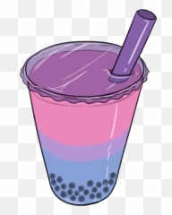 Bi Pride - Transparent Background Boba Clipart Png Emoji,Bisexual Pride Flag Emoji