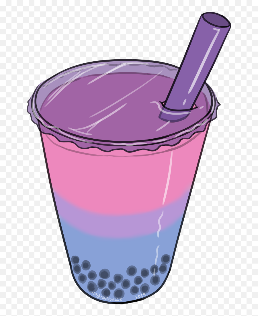 Bi Pride - Transparent Background Boba Clipart Png Emoji,Bisexual Pride Flag Emoji