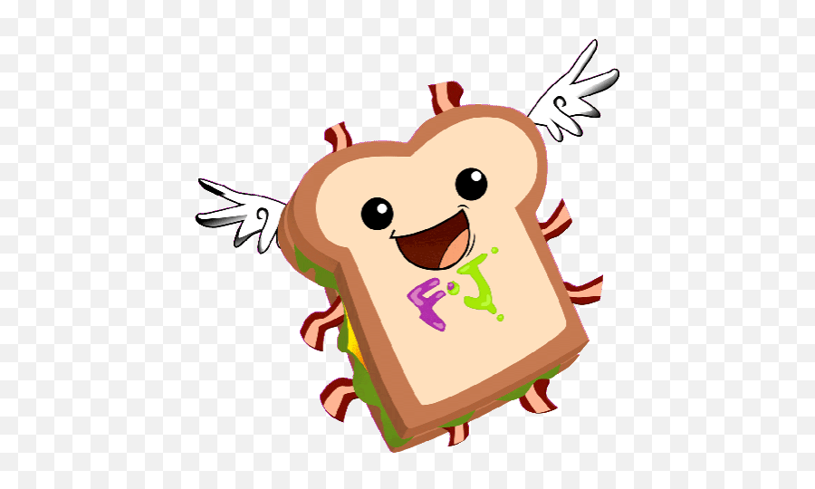 Top Gc Brutal Bacon Stickers For - Flying Sandwiches Emoji,Bacon Emoji Ios