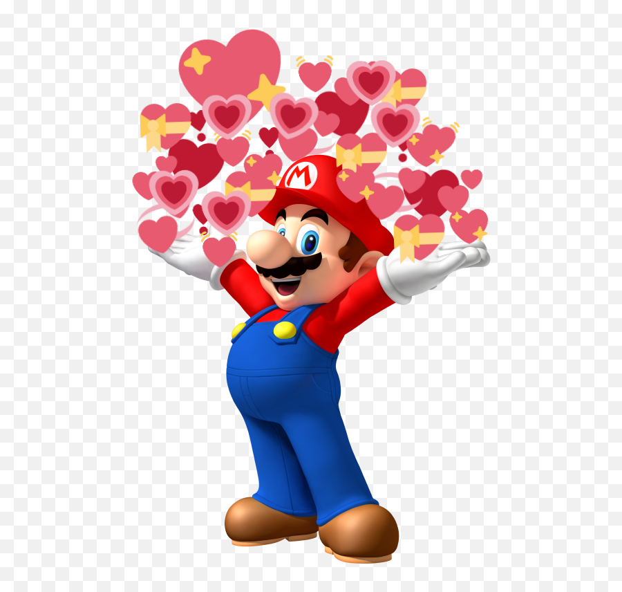 Drop Your Heart Emoji Edits General Discussion Flight Rising - Mario Bros Png Hd,Mario Emoji