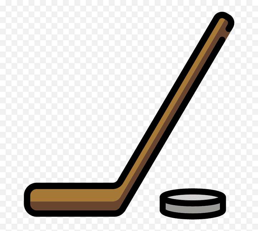 Ice Hockey Emoji Clipart - Hockey Stick,Skate Emoji