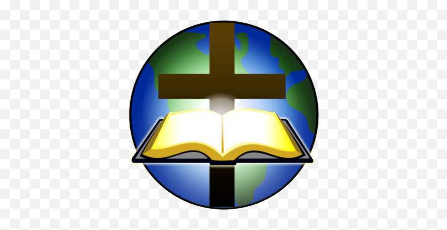 Cross Bible Globe Bible Bible Apps Bible Clipart - Globe Bible And Cross Logo Emoji,Cross Emoticons