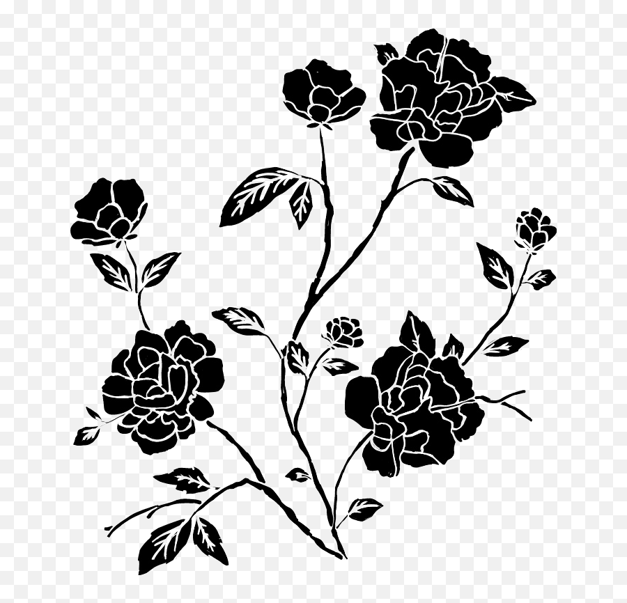 Black Flower Flowers Blackflower - Black And White Flowers Png Emoji,Black Flower Emoji