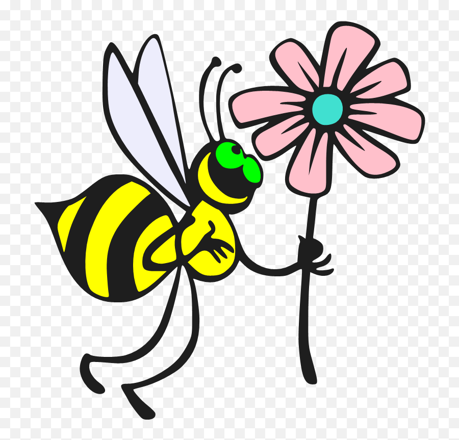 Cute Bee Pictures - Sticker Full Size Png Download Seekpng Spring Cartoon Drawing Emoji,Emoji Bee