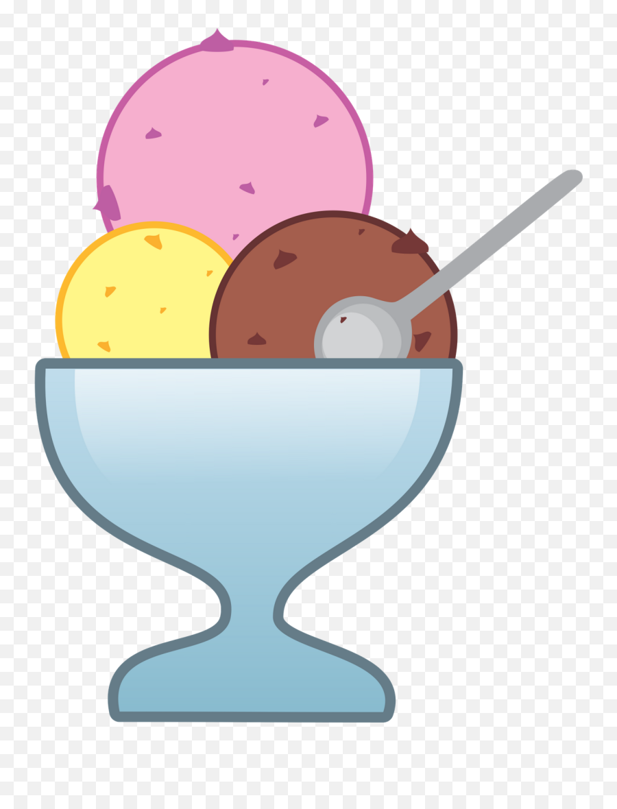 Ice Cream Sundae Clipart - Ice Cream Glass Cartoon Emoji,Ice Cream Cloud Emoji