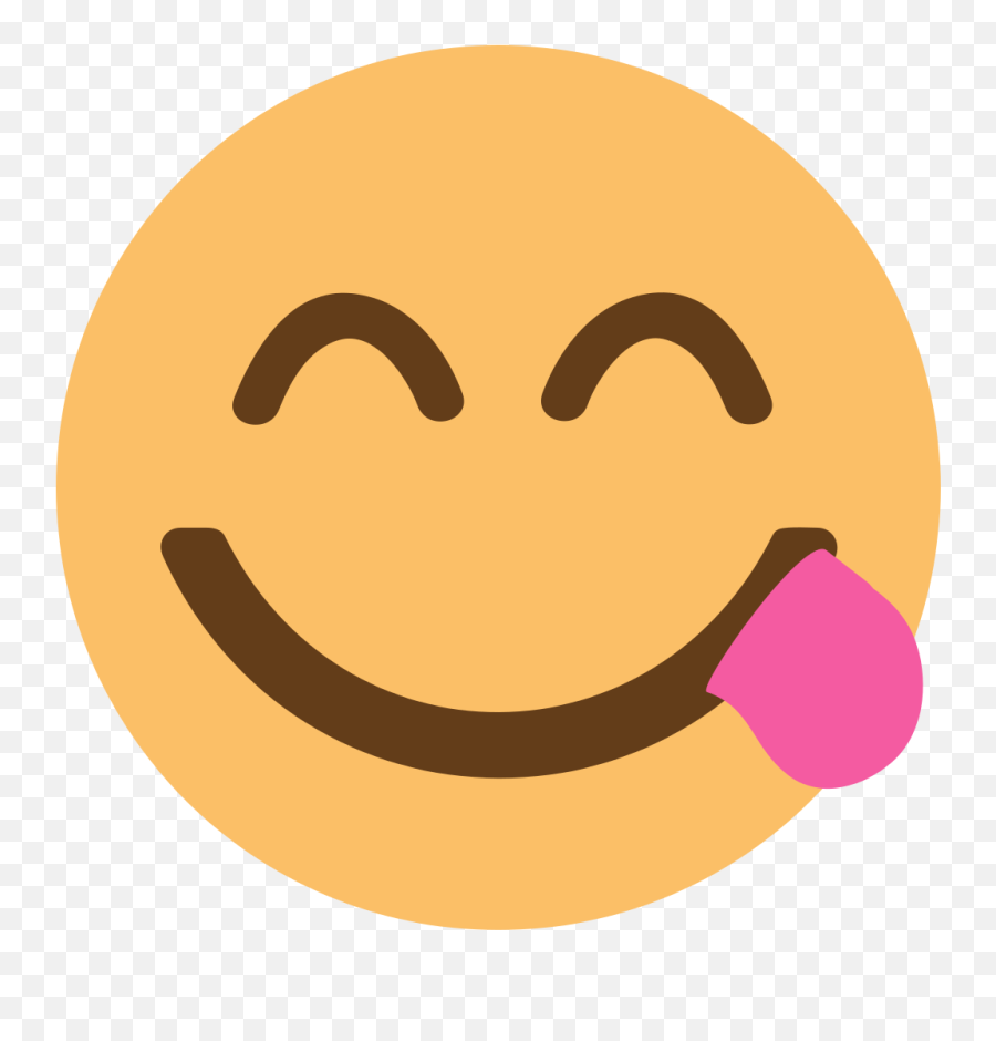 Emojione1 1f60b - Yummy Emoji,Yum Emoji
