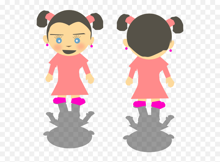 Girl Back Clipart Png - Clip Art Library Clipart Back Of A Girl Emoji,Walking Girl Emoji