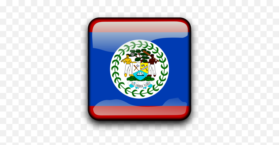 Belize Vector Flag Button - Belize Flagga Emoji,Belize Flag Emoji