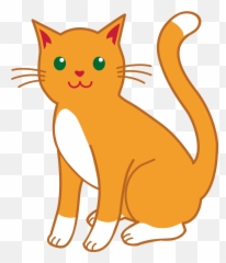 Kitty Cats Clip Art And Image - Orange Emoji
