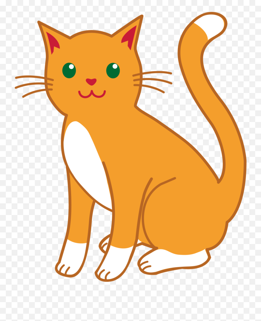 Kitty Cats Clip Art And Image - Orange Cat Clip Art Emoji,Kitty Cat Emoji