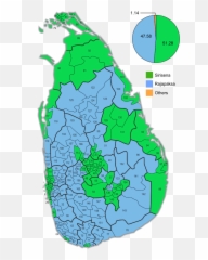 Wahlbezirkskarte Praesidentschaft Sri Lanka - Presidential Election Results 2019 Emoji