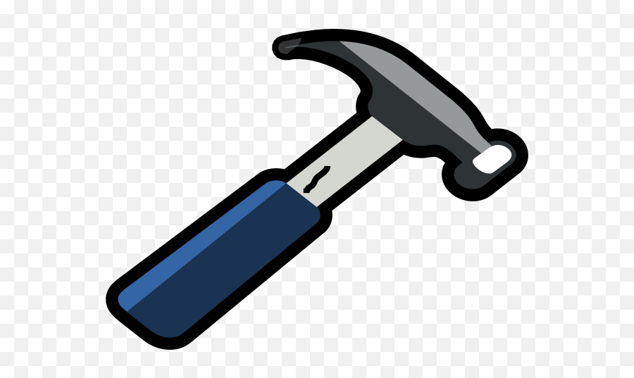 Hammer Cartoon Transparent Png - Clipart Hammer Png Emoji,Thor Hammer Emoji