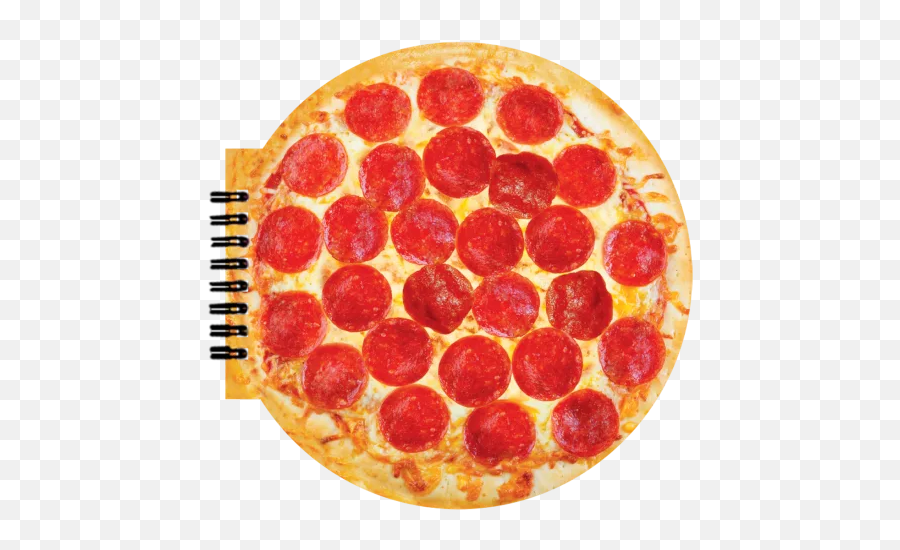 Pizza Scented Notebook - Pizza Emoji,Salami Emoji