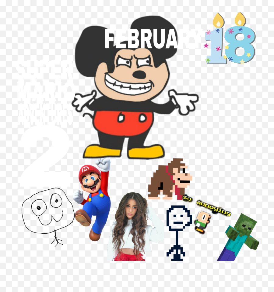 Mario February18 Super Mario Adventures - Buff Mickey Mouse Meme Emoji,Super Mario Emoji 2