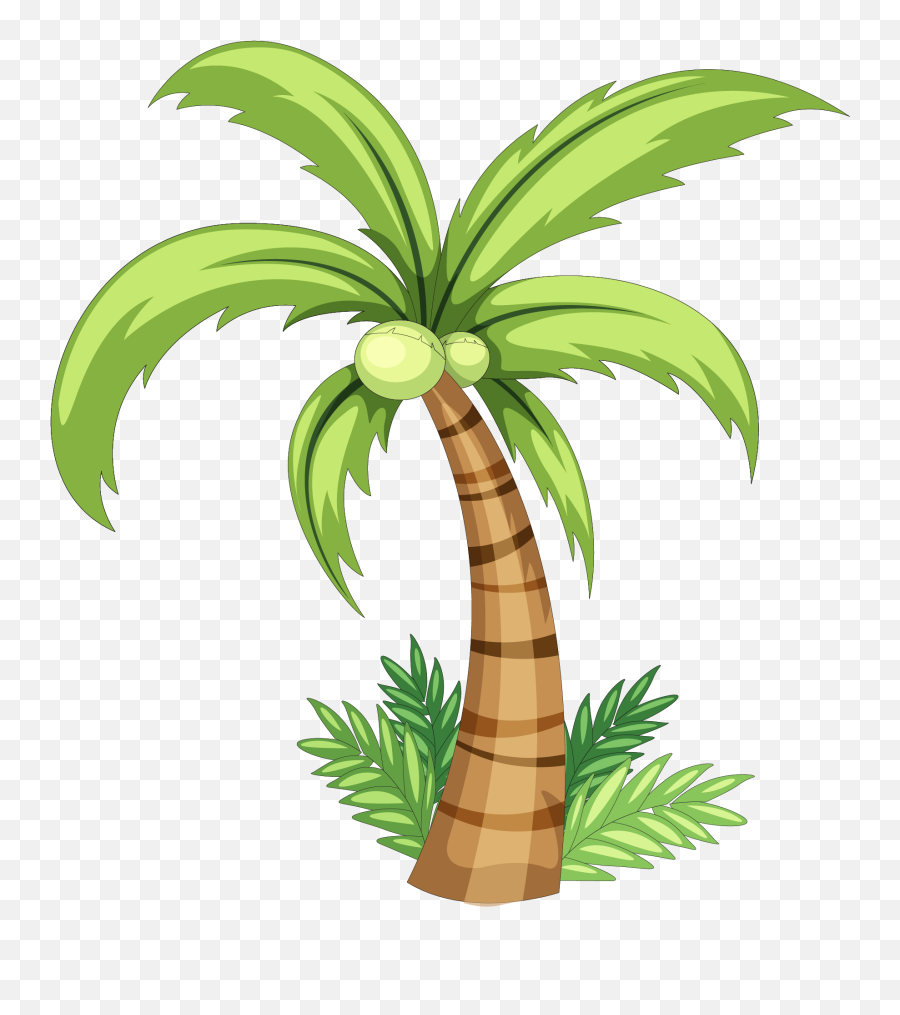 Download Palm Tree Watercolor Png Image Black And White - Coconut Tree Drawing Easy Emoji,Palm Tree Emoji