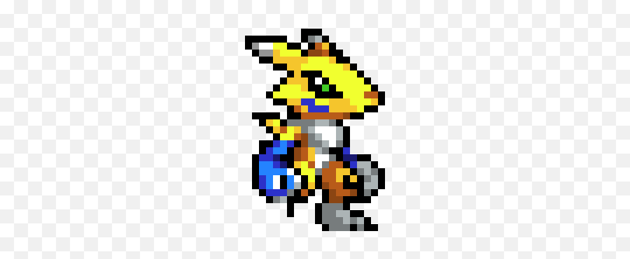 Pixel Art Gallery - Minecraft Pixel Art Digimon Renamon Emoji,Sharingan Emoji