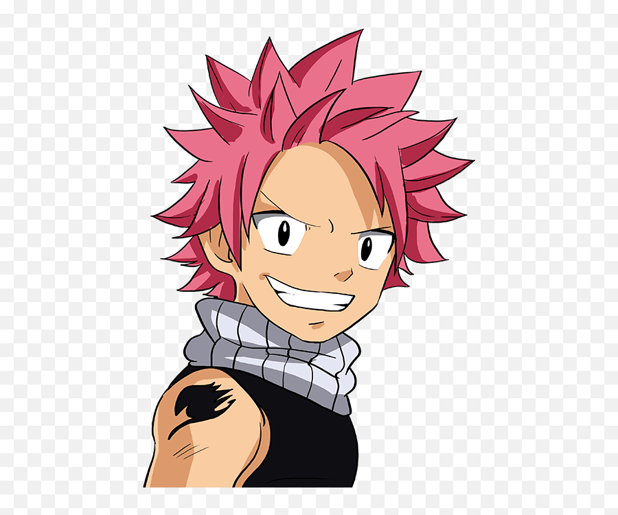 How To Draw Natsu From Fairy Tail - Draw Fairy Tail Natsu Emoji,Fairy Tail Emoji