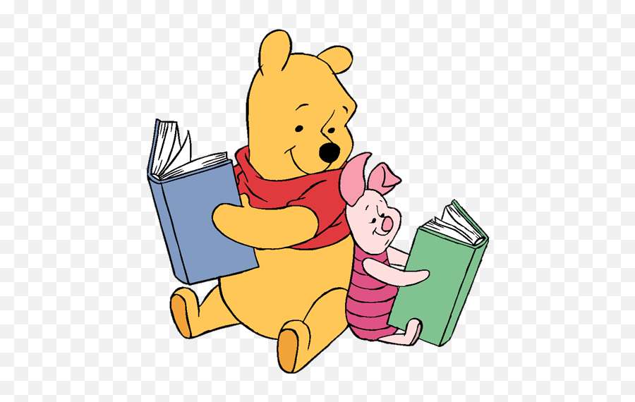 Disney Back To School Clip Art Images - Winnie The Pooh Holding Book Emoji,Back To School Emoji