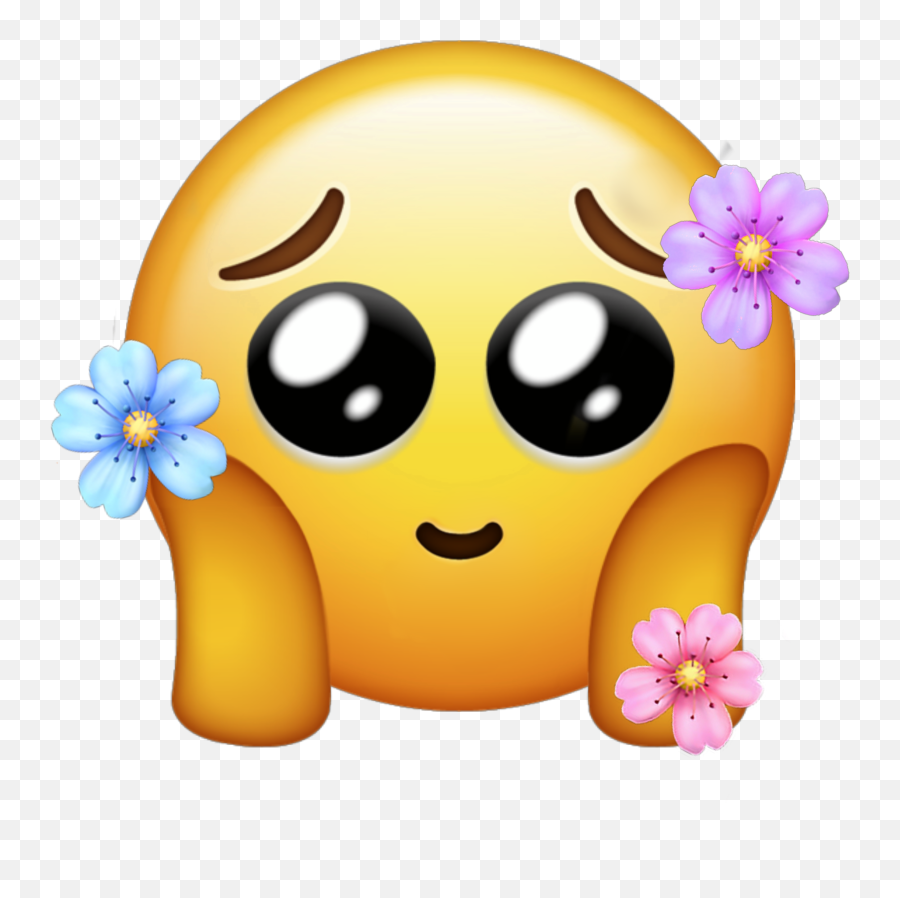 Freetoedit Flower Flowers Newemoji - Broken Heart Sad Emoji,Flower Emoticon Face