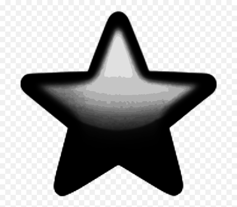 Blackemojistar Freetoedit - Illustration Emoji,Star Emoji Black And White