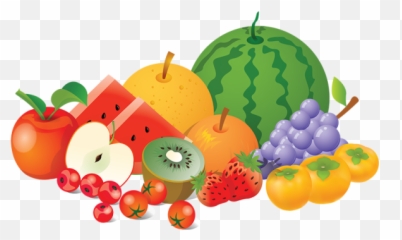 Cartoon Fruits Clipart Png - Emoji