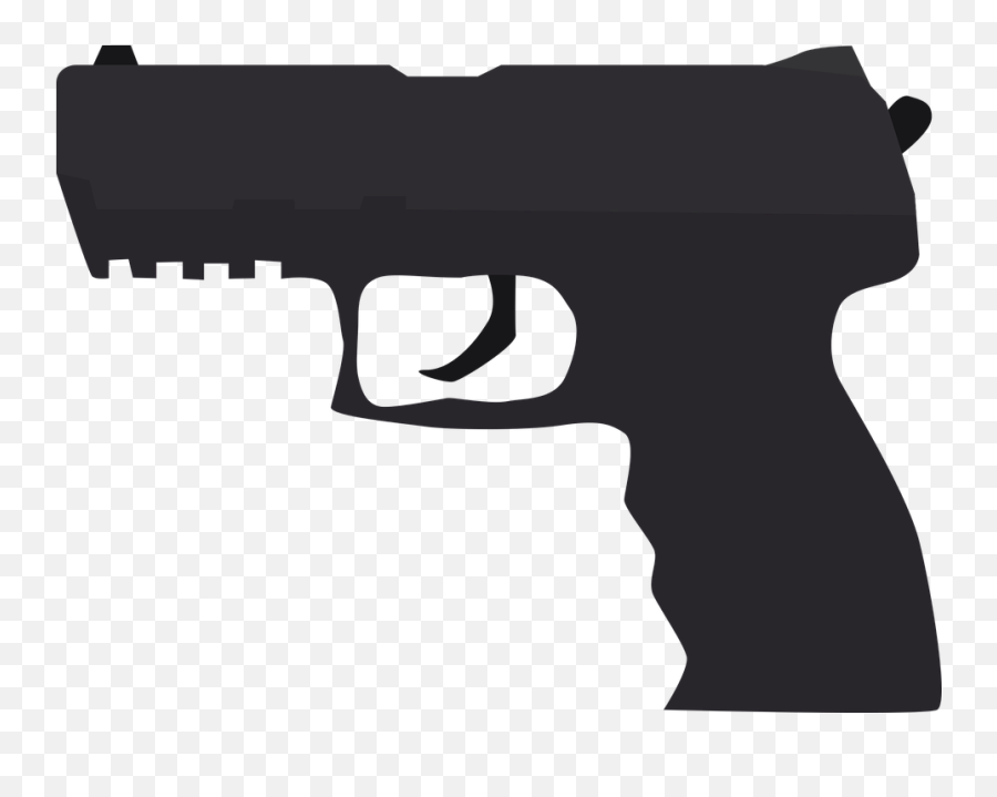 Pistol Crime Weapon Criminal - Gun Silhouette Emoji,Gun Emoji