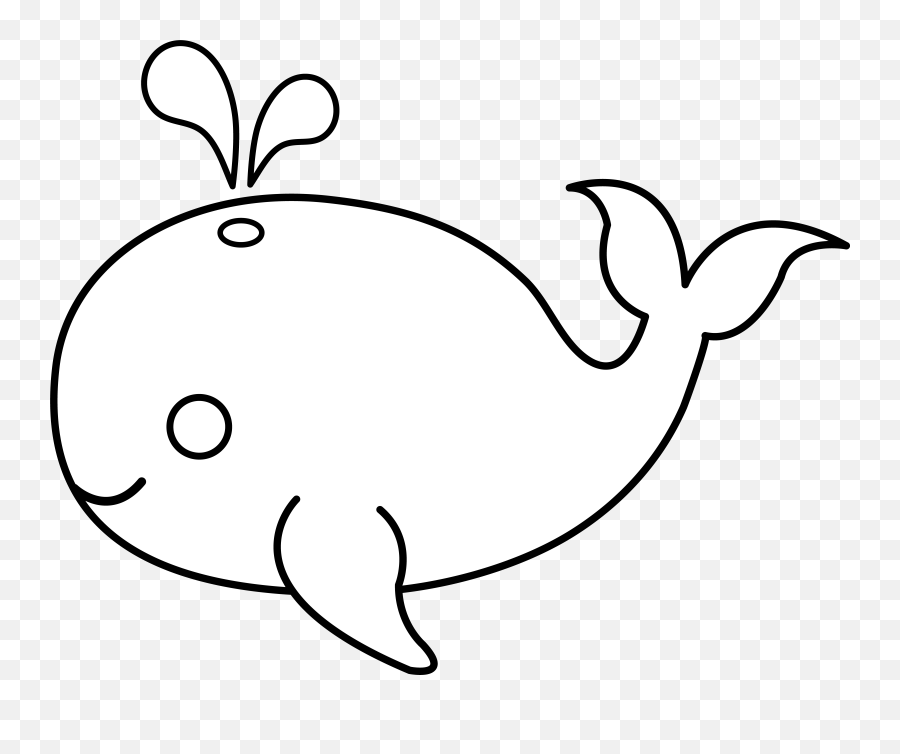 Whale Outline Whale Clipart Fish Outline Pencil And In Color - Baby Whale Cartoon Black Background Emoji,Whale Emoji