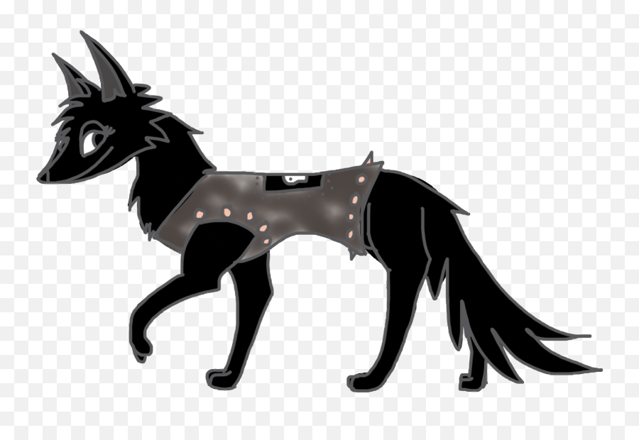 German Shepherd Dog Black Luna Cartoon - Mane Emoji,Night Horse Emoji