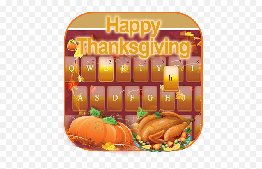 Heart Thanksgiving Keyboard Theme - Pumpkin Emoji,Thanksgiving Emoji Copy And Paste