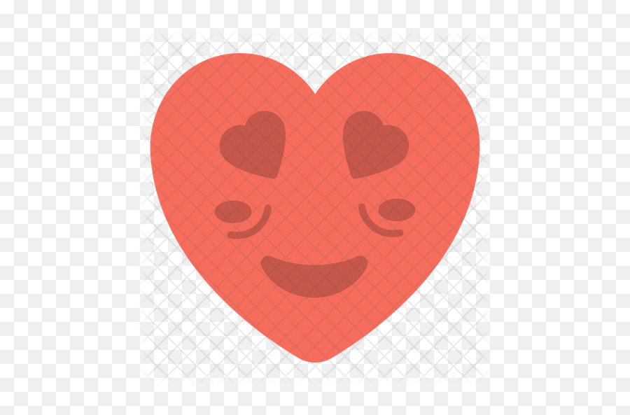 Smiley Face Icon - Heart Emoji,Red Faced Emoticon