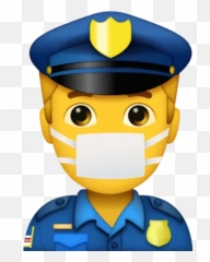 Corona Emoji 3 - Female Police Officer