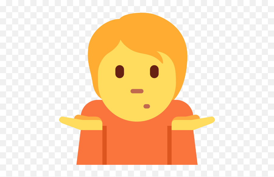 Person Shrugging Emoji - Upside Down Shrug Emoji,Man Emoji
