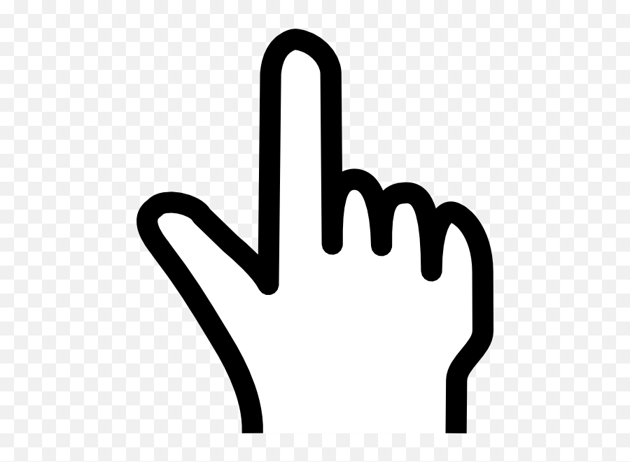 Index Finger Hand - Finger Cartoon Transparent Background Emoji,Pointing Finger Emoticon