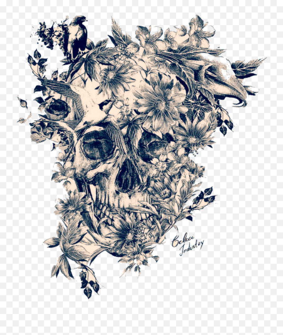 Tattoo Vintage Dead Skull Death Sticker By Marras Emoji,Dead Skull Emoji