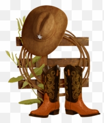 Épinglé Par Barb Mertz Sur Pink2 - Cowboy Boot And Hat Transparent Background Emoji