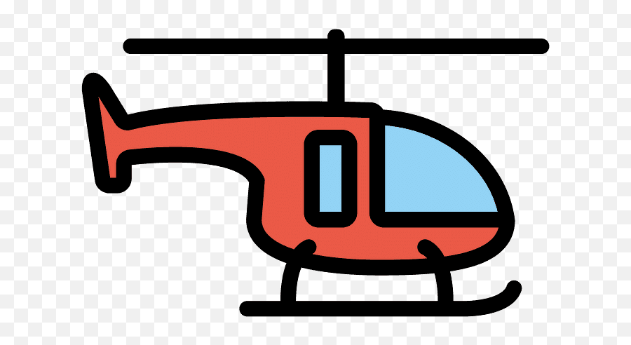 Helicopter Emoji Clipart - Helicopter Emoji,Aerial Tramway Emoji