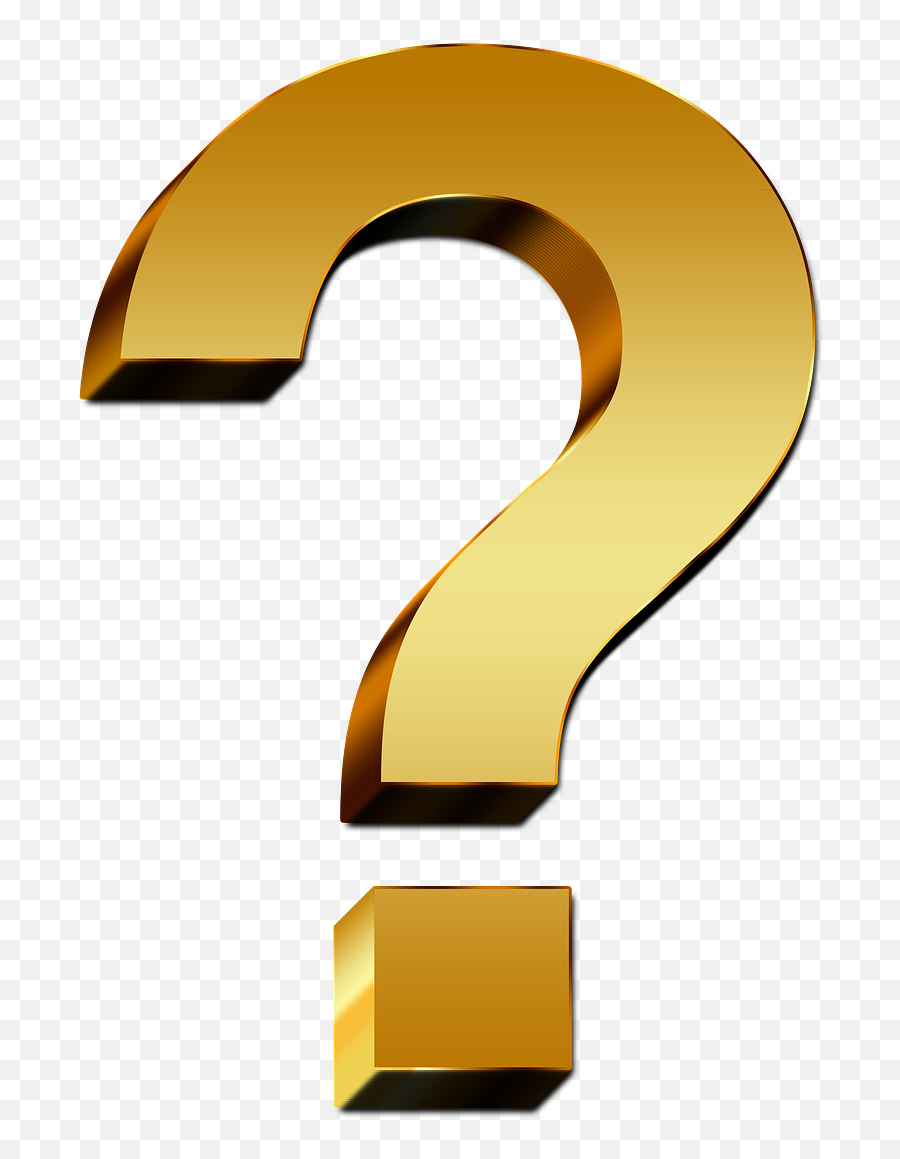 Question Question Mark Gold Characters Symbol - Golden Question Mark Clipart Emoji,Question Mark In A Box Emoji