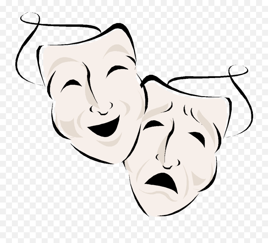 Cinema Clipart Drama Greek Mask Cinema Drama Greek Mask - Mask Good And Evil Emoji,Theatre Emoji