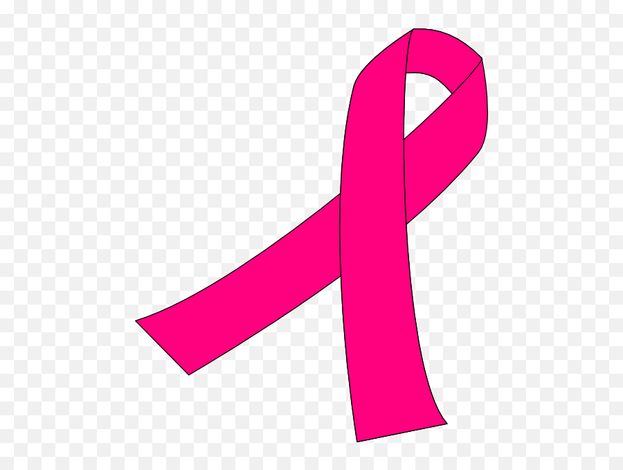 Pink Ribbon Breast Cancer Awareness - Clip Art Cancer Pink Ribbon Emoji ...