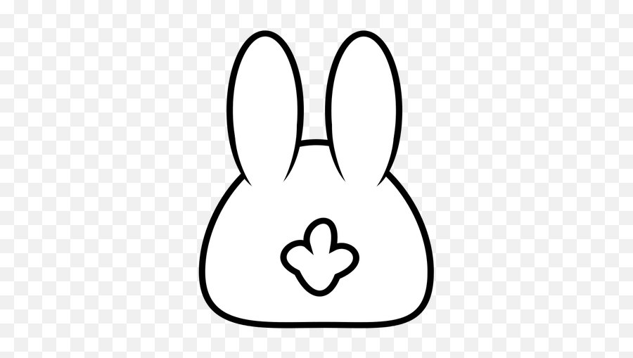 Spring Bunny Vector Image - Bunny Vector Black Emoji,Bunny Ears Emoji