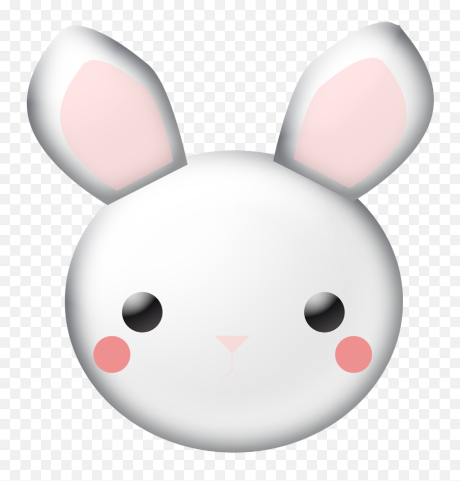 Face Transparent Rabbit Face - Cute Bunny Face Png Emoji,Emoji Bunny