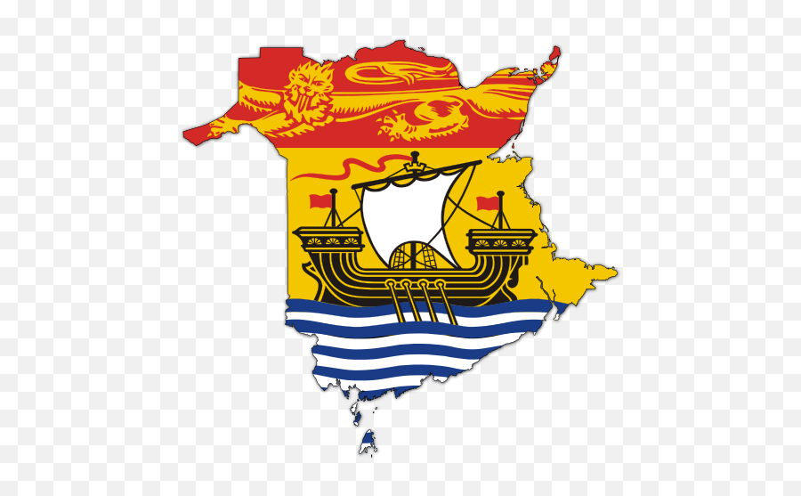 Flag - Flag Of New Brunswick Emoji,Flag Boat Emoji