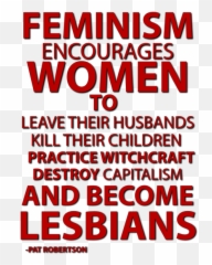 Feminism Quote - Encourages Women To Leave Their Husbands Emoji