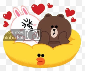 Line Stickers - Cony Kiss Brown Sally Emoji,Pouty Face Emoji