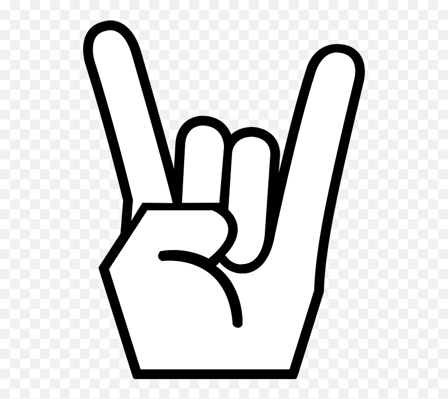Gesture Fingers Rock N Roll - Rock And Roll Clip Art Emoji,Metal Horns Emoji