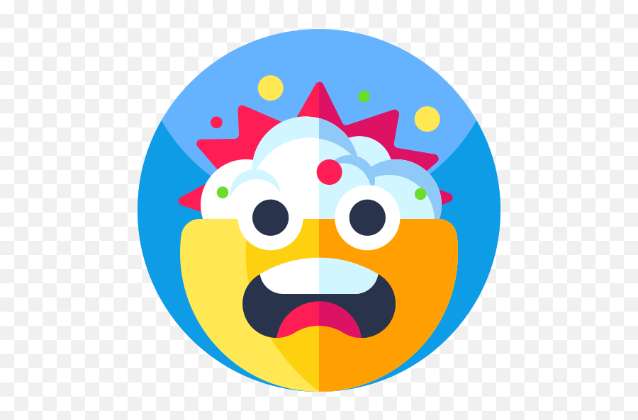 Explode - Circle Emoji,Exploding Laughing Emoji